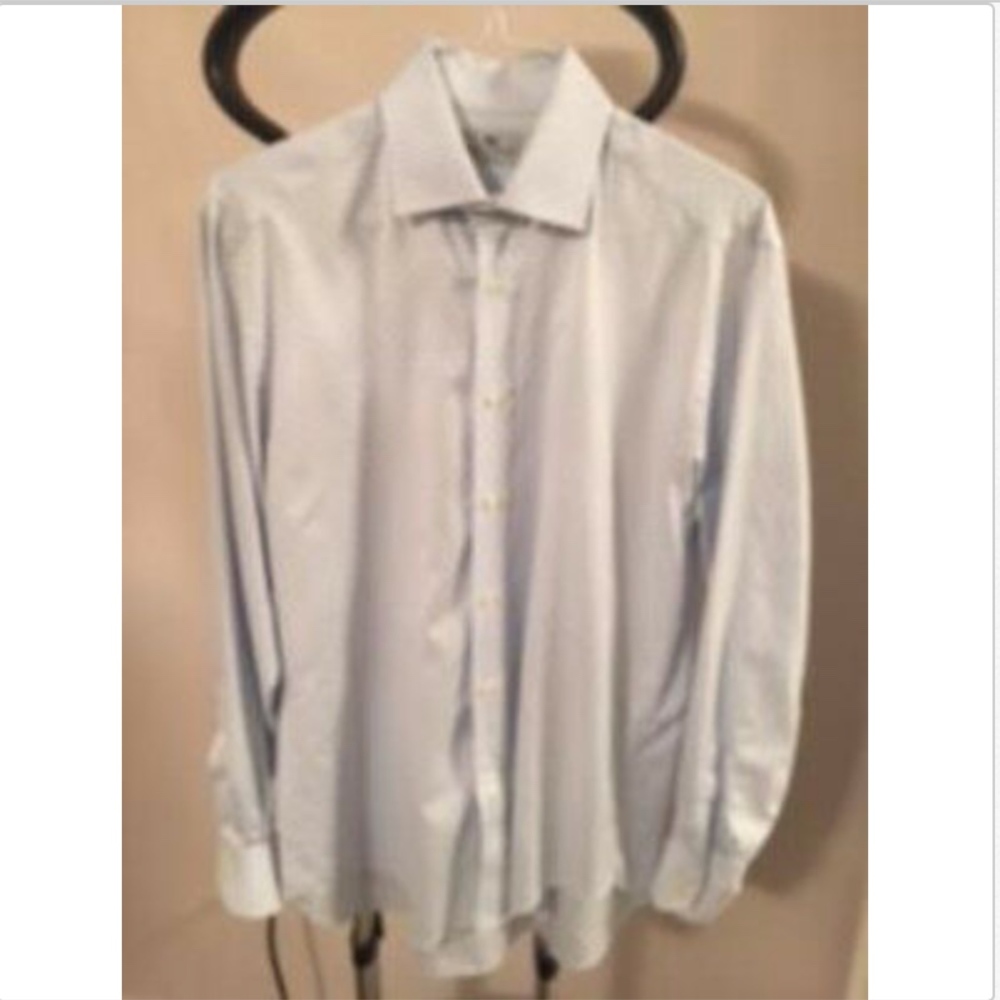 NWOT ETRO MILANO Blue Button Down Shirt SZ 10